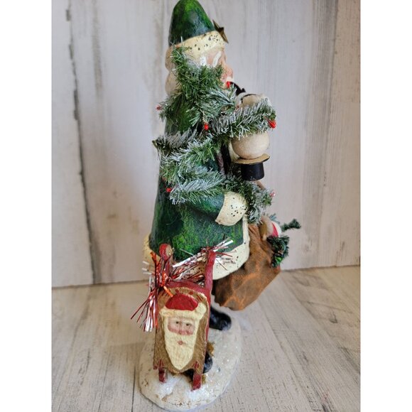 Dept 56 antique Santa country sampler unique figure toy decor Xmas - Picture 3 of 8